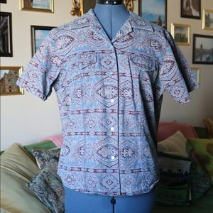 Pendleton paisley damask shirt